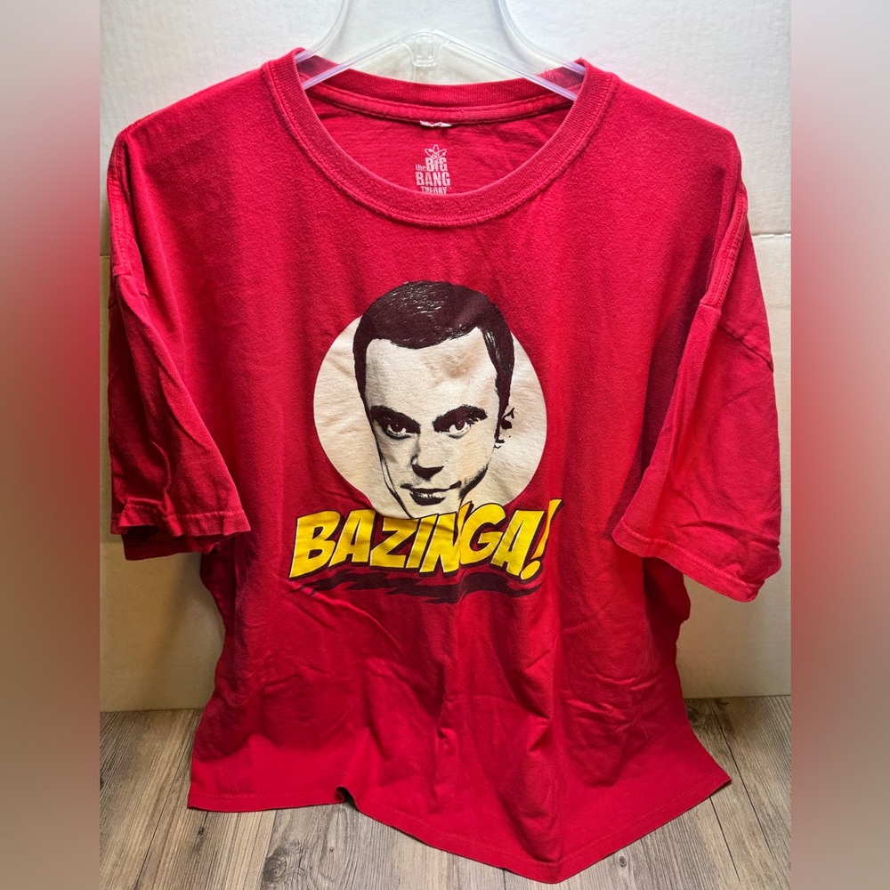 THE BIG BANG THEORY SHELDON COOPER “BAZINGA” RIPPLE JUNCTION T-SHIRT MEN’S 2X